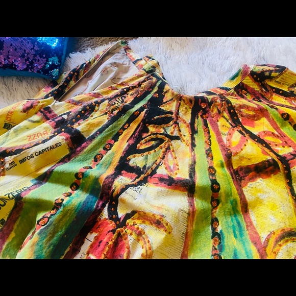 COPY - Girl Pearl Earring Pleated Skirt Sequin Floral 2 S - Picture 6 of 16